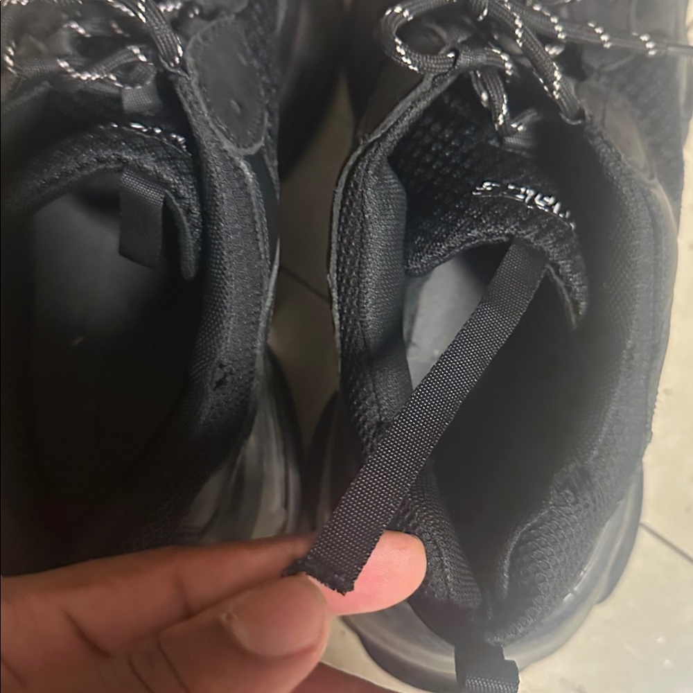 Balenciaga Triple S Black Chunky Sneakers - Picture 3 of 6